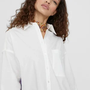 Lola Casademunt Camisas Y Blusas<Camisa basica de algodón BLANCO