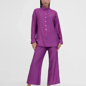 Lola Casademunt Camisas Y Blusas<Camisa basica manga larga LILA