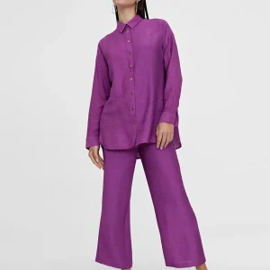 Lola Casademunt Camisas Y Blusas<Camisa basica manga larga LILA