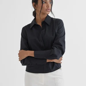 Lola Casademunt Camisas Y Blusas<Camisa bordado fantasía NEGRO-METAL