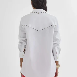 Lola Casademunt Camisas Y Blusas<Camisa con detalle joyas BLANCO