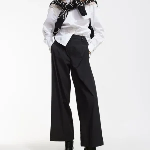 Lola Casademunt Camisas Y Blusas<Camisa con encaje NEGRO