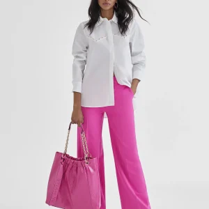 Lola Casademunt Camisas Y Blusas<Camisa con tachas BLANCO