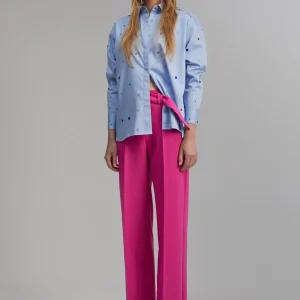 Lola Casademunt Camisas Y Blusas<Camisa detalle joyas CELESTE