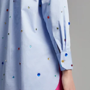 Lola Casademunt Camisas Y Blusas<Camisa detalle joyas CELESTE