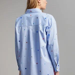 Lola Casademunt Camisas Y Blusas<Camisa detalle joyas CELESTE