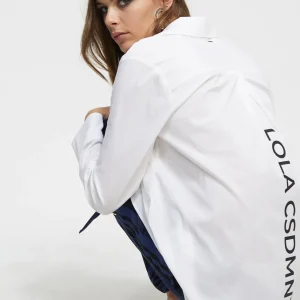 Lola Casademunt Camisas Y Blusas<Camisa detalle logo BLANCO