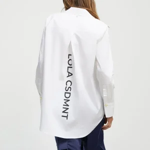 Lola Casademunt Camisas Y Blusas<Camisa detalle logo BLANCO