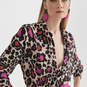 Lola Casademunt Camisas Y Blusas<Camisa estampada ROJO-ROSA