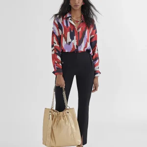 Lola Casademunt Camisas Y Blusas<Camisa estampada LILA-ROJO