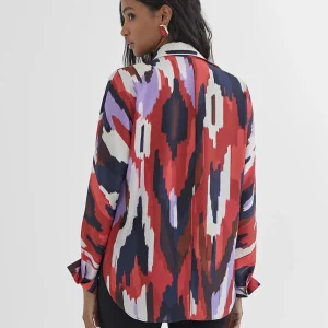 Lola Casademunt Camisas Y Blusas<Camisa estampada LILA-ROJO
