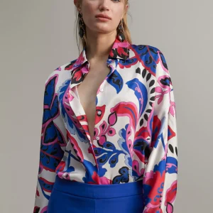 Lola Casademunt Camisas Y Blusas<Camisa estampada paisley ROSA-MULTICOLOR