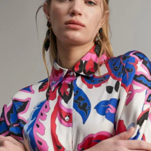Lola Casademunt Camisas Y Blusas<Camisa estampada paisley ROSA-MULTICOLOR