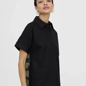 Lola Casademunt Camisas Y Blusas<Camisa estampado espalda NEGRO-VERDE