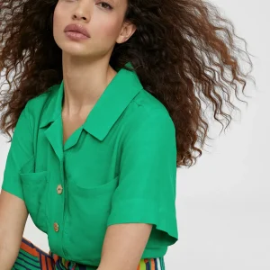 Lola Casademunt Camisas Y Blusas<Camisa fluida con bolsillos FUCSIA