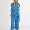 Lola Casademunt Camisas Y Blusas<Camisa larga estampada AZULELECTRICO