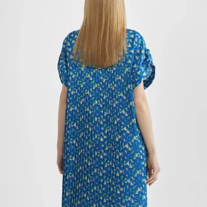 Lola Casademunt Camisas Y Blusas<Camisa larga estampada AZULELECTRICO