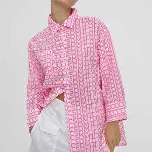 Lola Casademunt Camisas Y Blusas<Camisa logomanía AZULELECTRICO