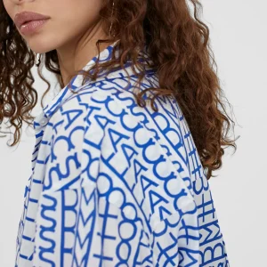 Lola Casademunt Camisas Y Blusas<Camisa logomania AZULELECTRICO