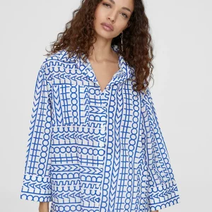 Lola Casademunt Camisas Y Blusas<Camisa logomania AZULELECTRICO