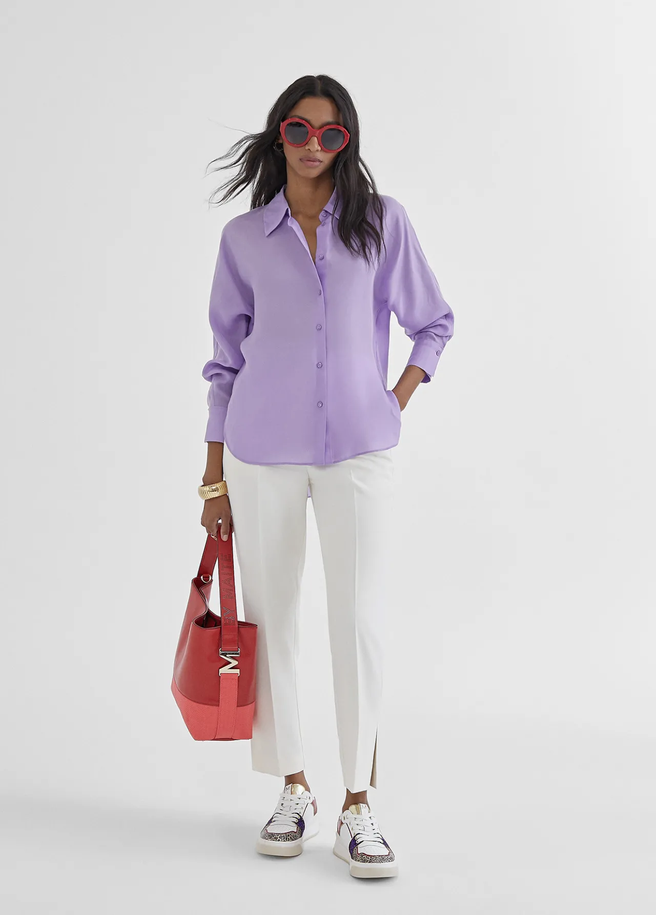 camisa_monocolor_0.webp Lola Casademunt Camisas Y Blusas<Camisa monocolor CRUDO