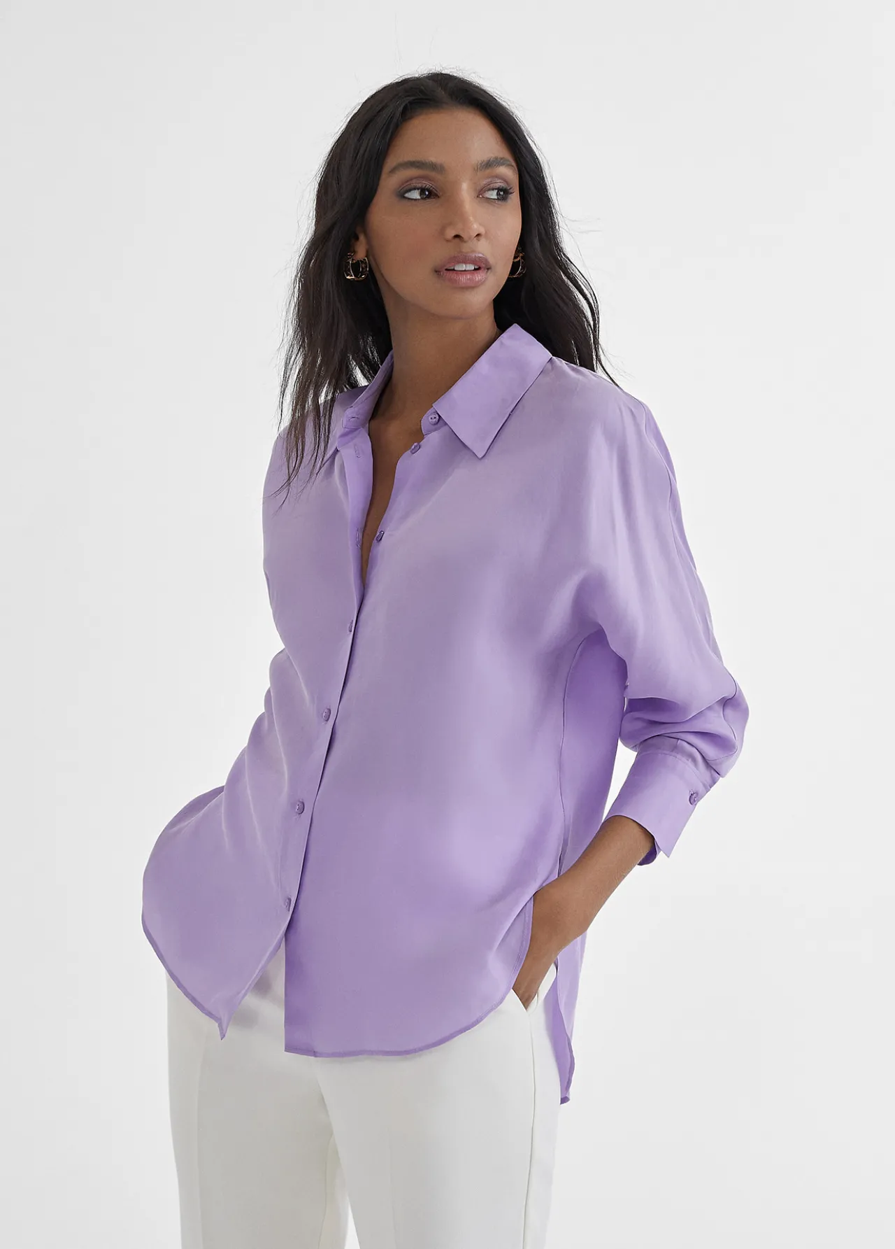 camisa_monocolor_6.webp Lola Casademunt Camisas Y Blusas<Camisa monocolor CRUDO