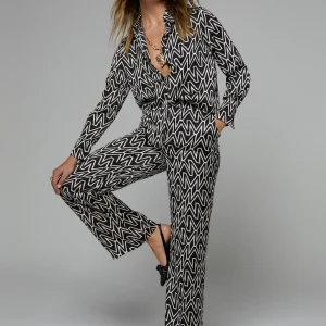 Lola Casademunt Camisas Y Blusas<Camisa monograma M NEGRO-CRUDO