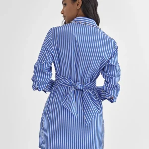 Lola Casademunt Camisas Y Blusas<Camisa rayas detalle joyas AZUL-BLANCO