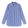 Lola Casademunt Camisas Y Blusas<Camisa rayas logo AZUL-BLANCO