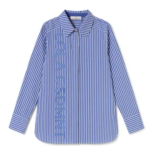 Lola Casademunt Camisas Y Blusas<Camisa rayas logo AZUL-BLANCO