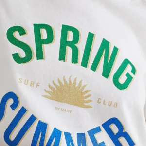 Lola Casademunt Camisetas Y Tops<Camiseta básica summer BLANCO-ROJO
