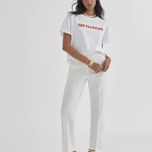 Lola Casademunt Camisetas Y Tops<Camiseta city rojo BLANCO-ROJO