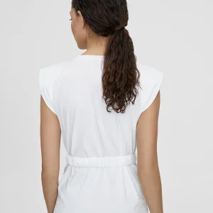 Lola Casademunt Camisetas Y Tops<Camiseta con cinturón BLANCO