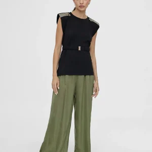 Lola Casademunt Camisetas Y Tops<Camiseta con cinturon BLANCO