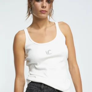 Lola Casademunt Camisetas Y Tops<Camiseta de tirantes BLANCO