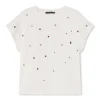 Lola Casademunt Camisetas Y Tops<Camiseta detalle joyas NEGRO