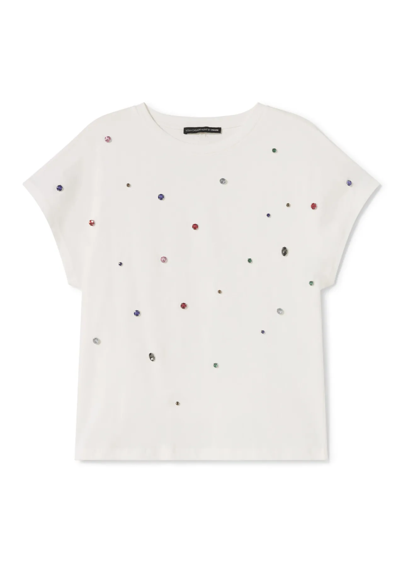 camiseta_detalle_joyas_0.webp Lola Casademunt Camisetas Y Tops<Camiseta detalle joyas NEGRO