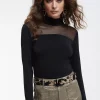 Lola Casademunt Camisetas Y Tops<Camiseta detalle transparencia NEGRO