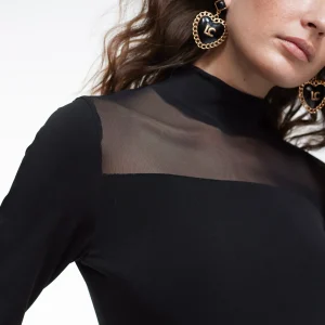 Lola Casademunt Camisetas Y Tops<Camiseta detalle transparencia NEGRO