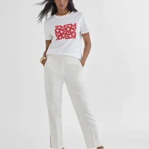 Lola Casademunt Camisetas Y Tops<Camiseta estampado M BLANCO-ROJO