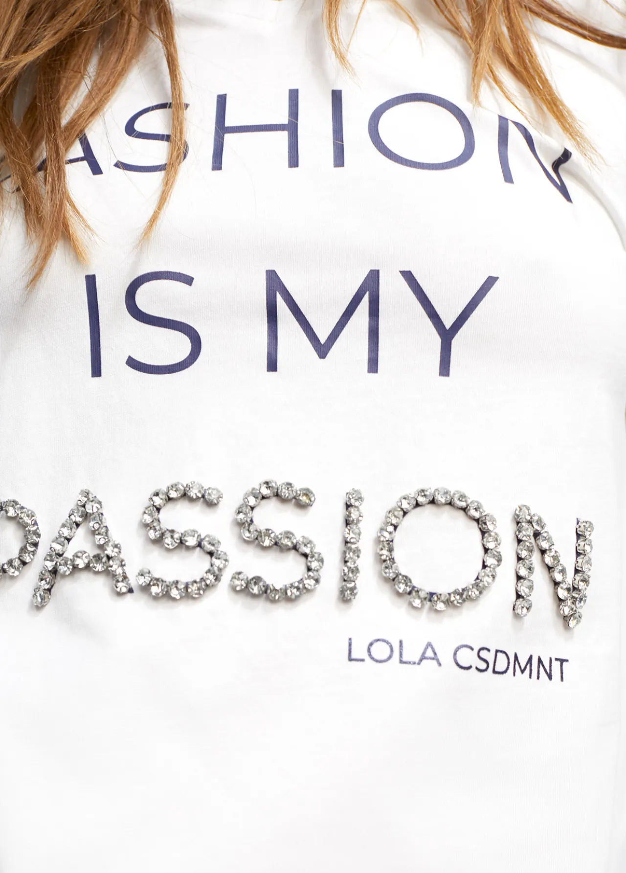 camiseta_fashion_is_my_passion_1.webp Lola Casademunt Camisetas Y Tops<Camiseta Fashion is my passion BLANCO