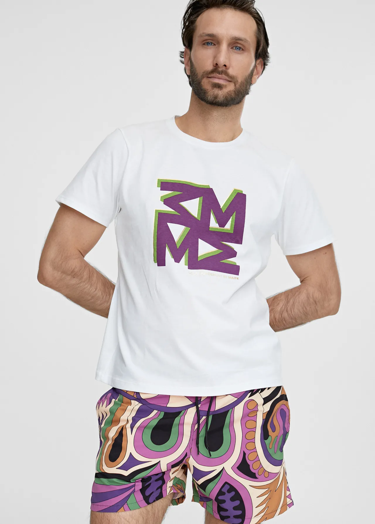 camiseta_hombre_1-1.webp Lola Casademunt Camisetas Y Tops | Baño<Camiseta hombre BLANCO-ROJO