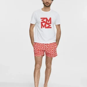 Lola Casademunt Camisetas Y Tops | Baño<Camiseta hombre BLANCO-ROJO