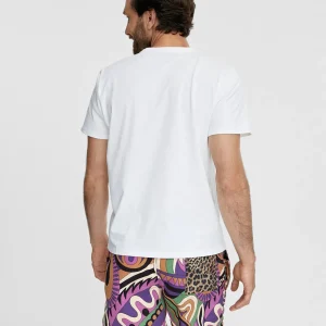 Lola Casademunt Camisetas Y Tops | Baño<Camiseta hombre BLANCO-ROJO