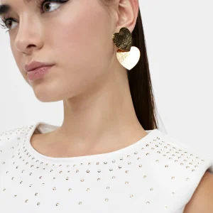 Lola Casademunt Camisetas Y Tops<Camiseta hombreras strass BLANCO