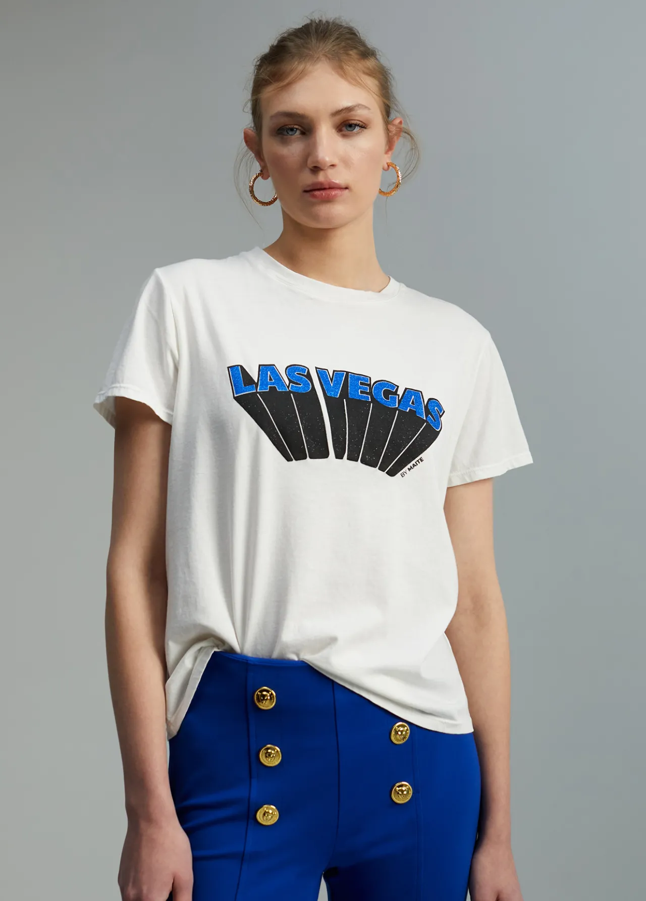 camiseta_las_vegas_4.webp Lola Casademunt Camisetas Y Tops<Camiseta Las Vegas BLANCO