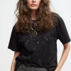 Lola Casademunt Camisetas Y Tops<Camiseta lentejuelas GRIS