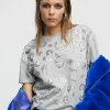 Lola Casademunt Camisetas Y Tops<Camiseta lentejuelas GRIS