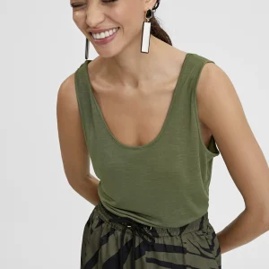 Lola Casademunt Camisetas Y Tops<Camiseta lisa de tirantes CALDERA