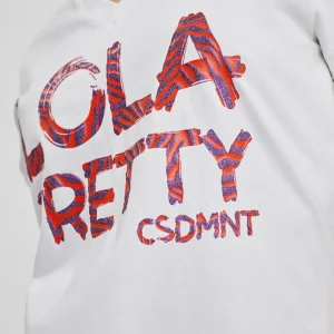Lola Casademunt Camisetas Y Tops<Camiseta Lola Pretty BLANCO-ROSA